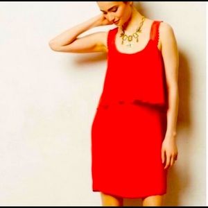 Anthropologie Maeve red size 2 dress